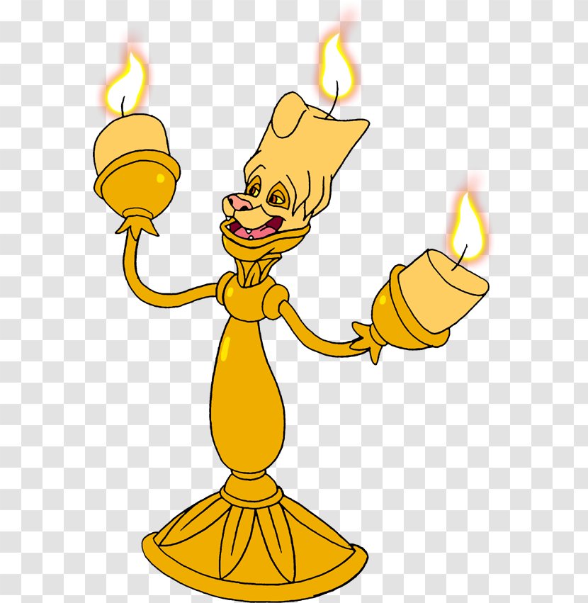 Beauty And The Beast Film Art Clip - Cartoon - Lumiere Transparent PNG
