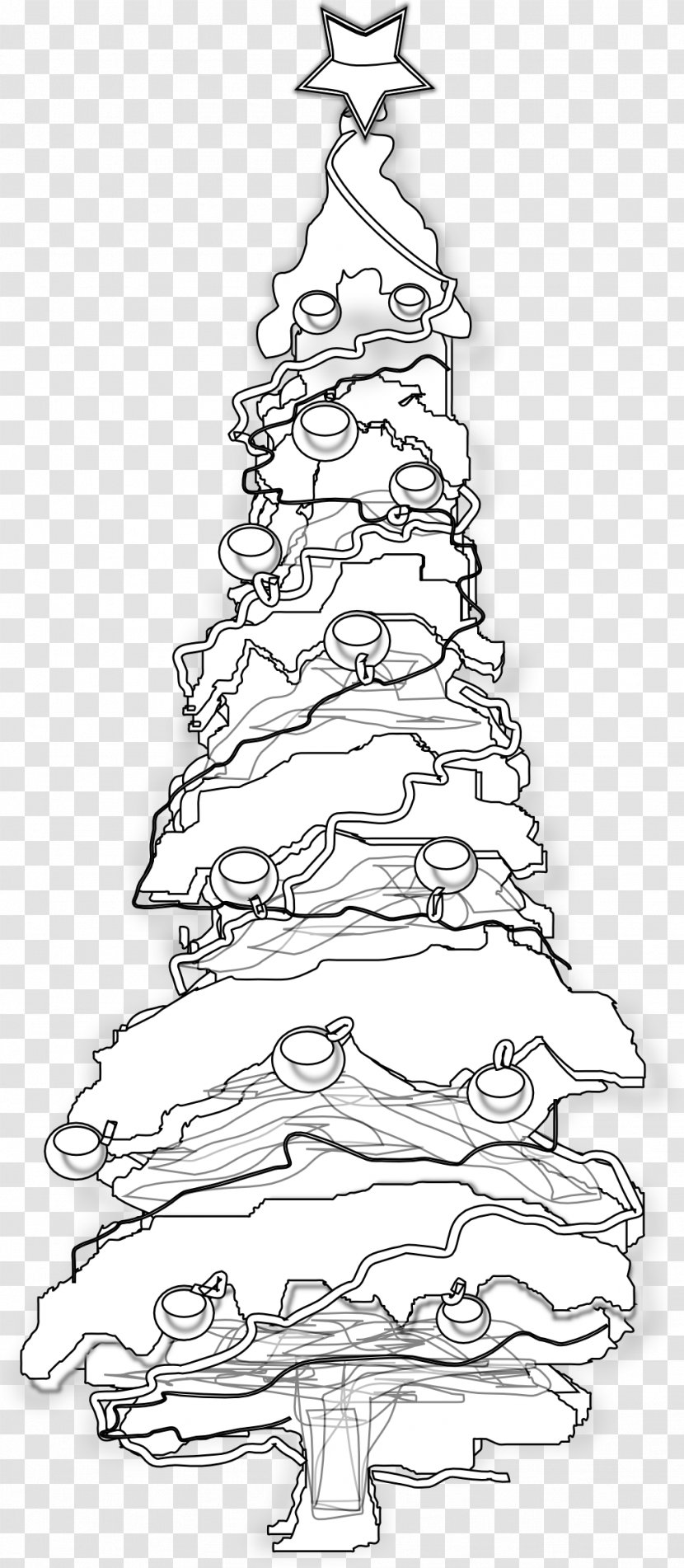 Fir Drawing Spruce Tree - Winter - Hand Painted 2018 Calendar Transparent PNG