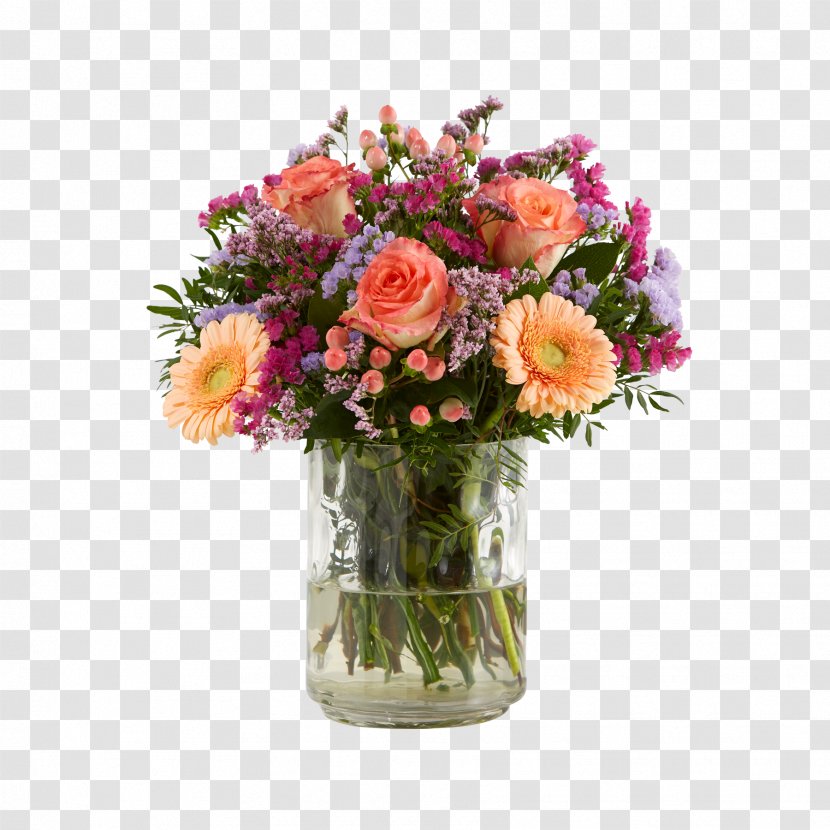 Flower Bouquet Birthday Blume Gift Blahoželanie - Rose Order Transparent PNG