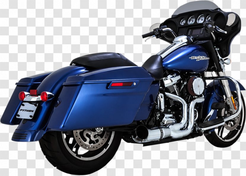 Harley-Davidson Touring Exhaust System V & H Performance, LLC Motorcycle - Harleydavidson Road King Transparent PNG