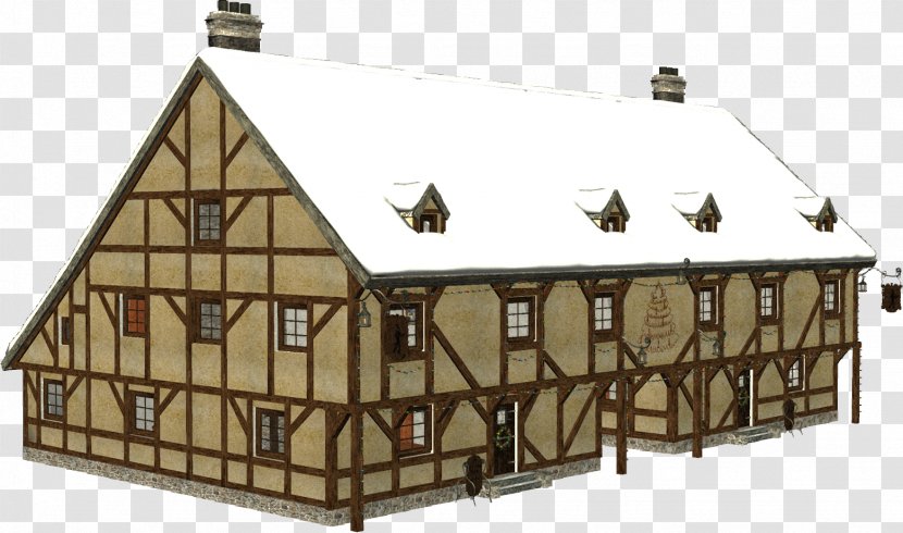 Cottage House Building Facade Hut - Log Cabin - Farmhouse Transparent PNG