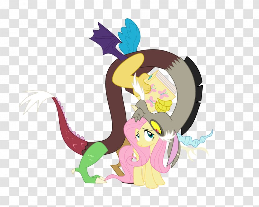 Fluttershy Applejack Rarity Rainbow Dash Discord - My Little Pony Transparent PNG