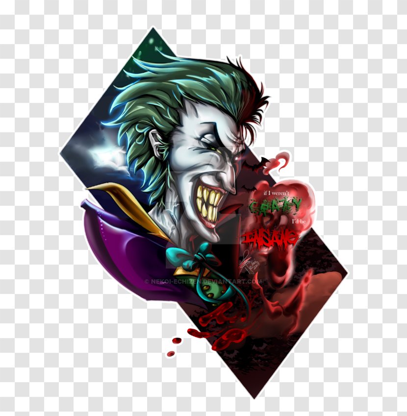 Joker Enchantress Batman Drawing - Fan Art Transparent PNG