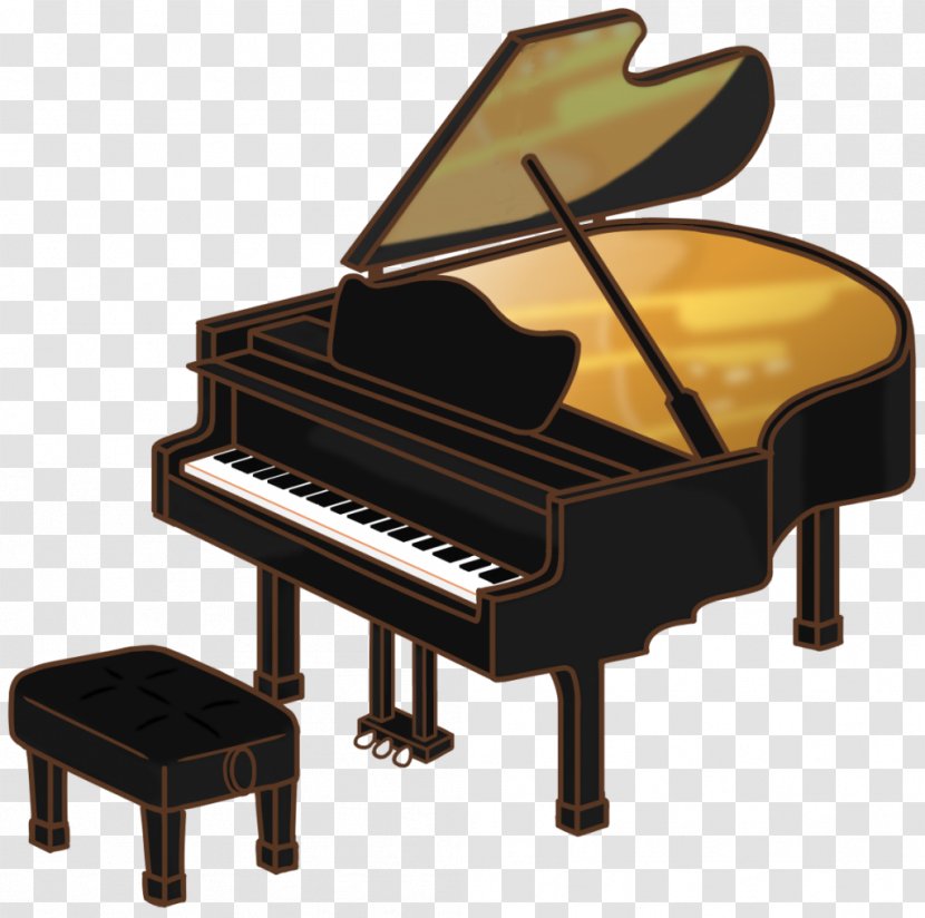 Grand Piano Piece Digital Phase - Silhouette Transparent PNG