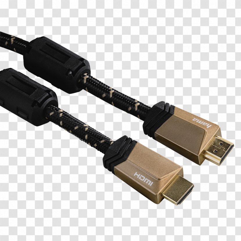 Hama HDMI Cable Black Electrical Connector Cavo Audio - Hdmidvid Transparent PNG