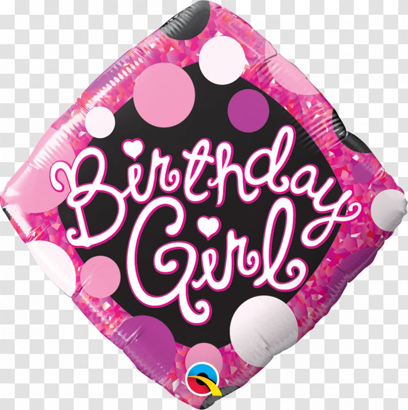 Mylar Balloon Birthday Cake Party - Pink Transparent PNG