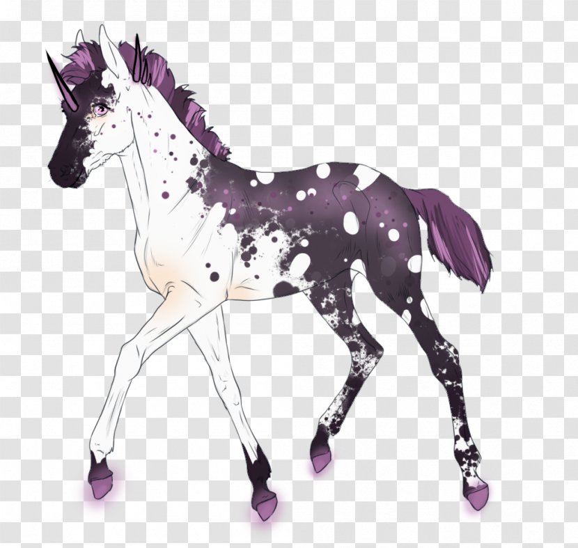 Foal Mustang Stallion Pony Colt - Purple - Glowing Halo Transparent PNG