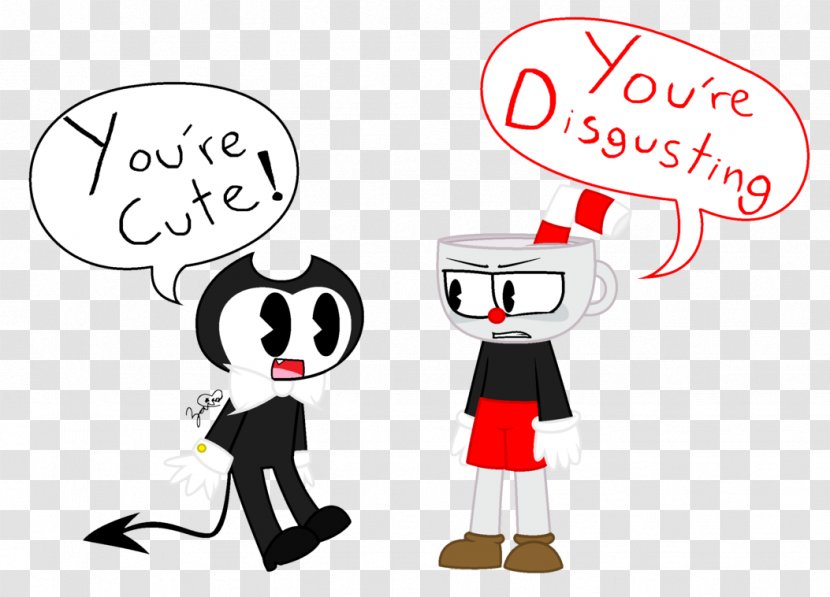 Bendy And The Ink Machine Cuphead Drawing Art - Flower - Funny Monster Transparent PNG