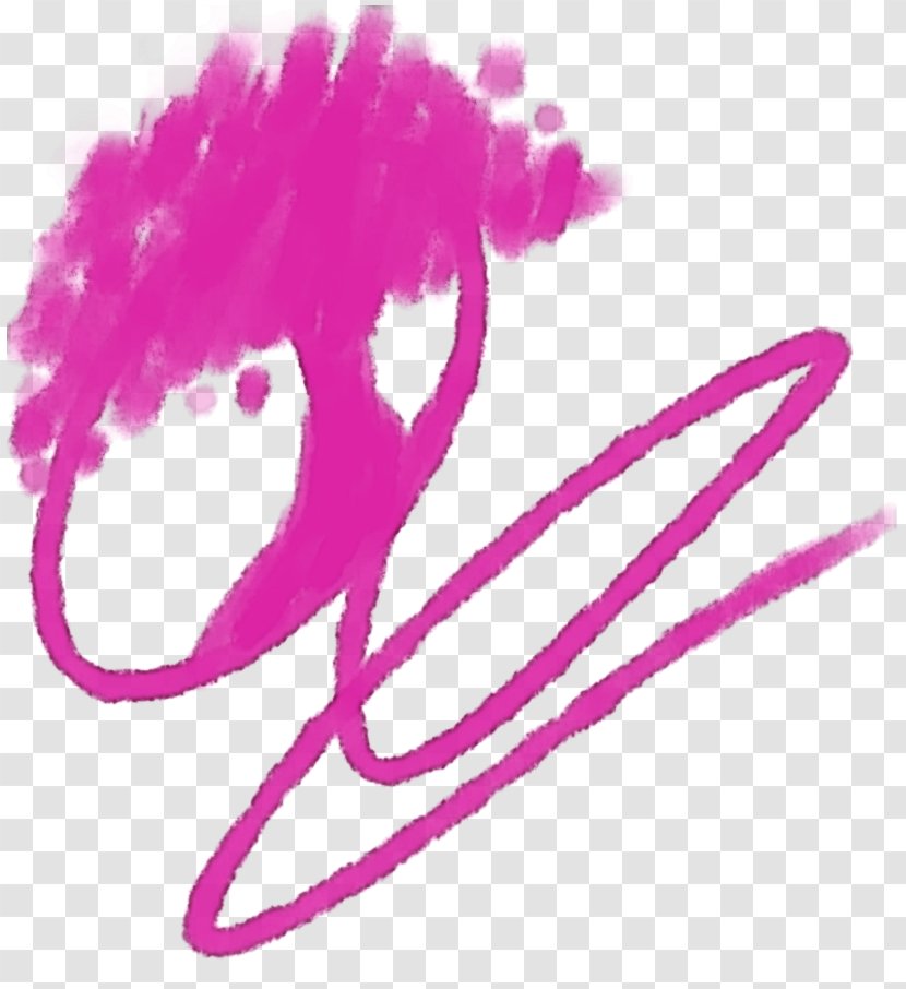Pink M Close-up Line Clip Art - Closeup Transparent PNG