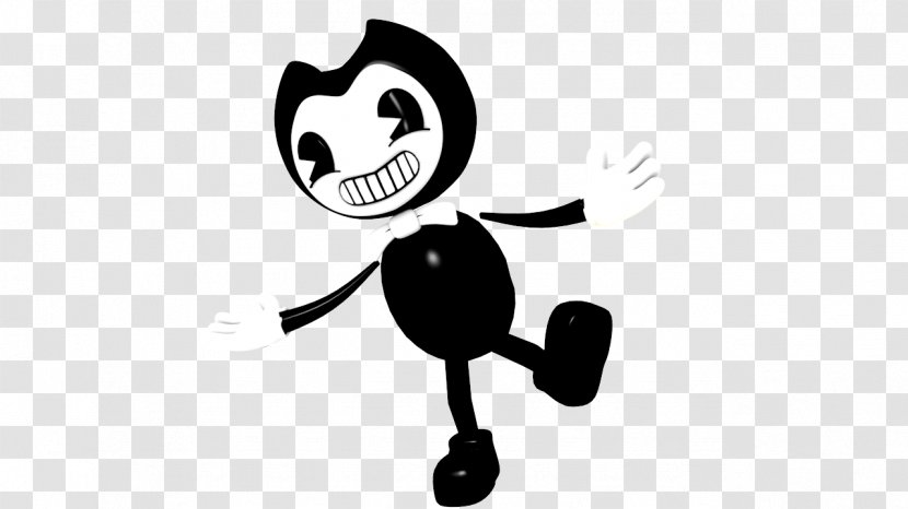 Bendy And The Ink Machine 3D Computer Graphics Animation Modeling - Black White - Flame Abstract Background Transparent PNG