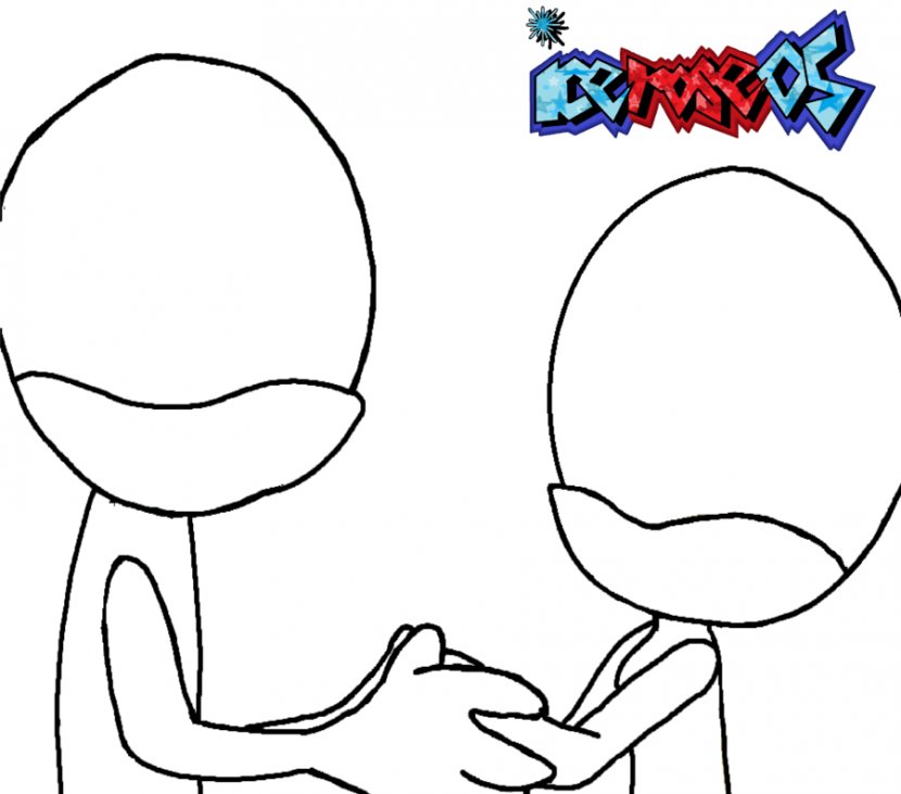 Drawing Cartoon Holding Hands Clip Art - Heart - Couples Transparent PNG