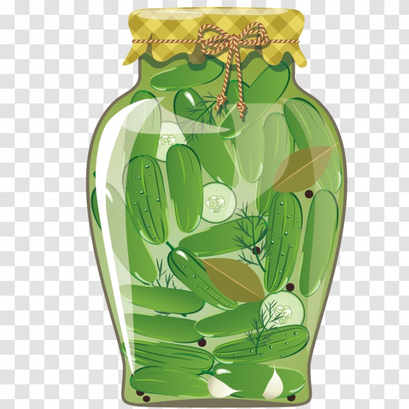 Jar Fruit Preserves Food Preservation Clip Art - Vector Pickle Transparent PNG