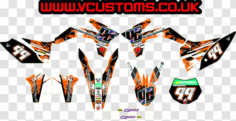 KTM MotoGP Racing Manufacturer Team Sticker Decal Graphic Kit - Ktm Sx - Motorcycle Transparent PNG