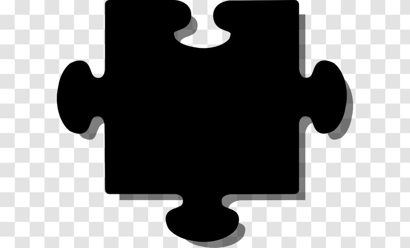 Jigsaw Puzzles Clip Art - Silhouette - Symbol Transparent PNG