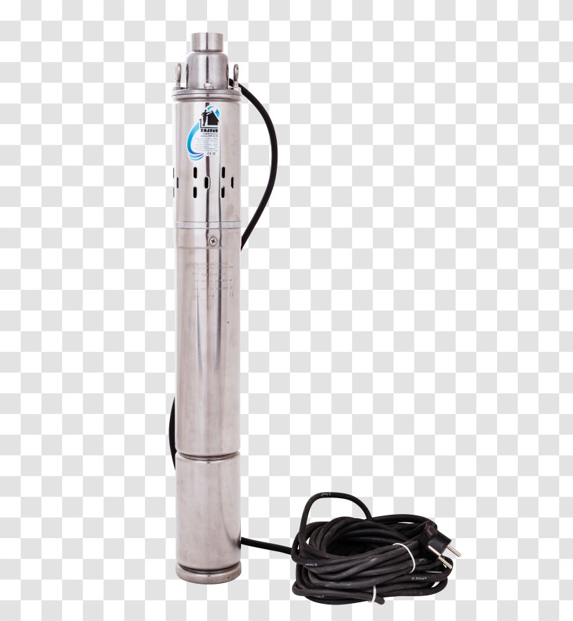 Submersible Pump Borehole Drainage Water Well - Cylinder - Sales Transparent PNG