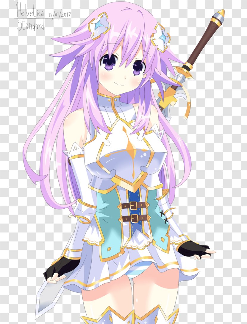 Cyberdimension Neptunia: 4 Goddesses Online Idea Factory Compile Heart Video Game - Watercolor - Neptune Transparent Background Transparent PNG