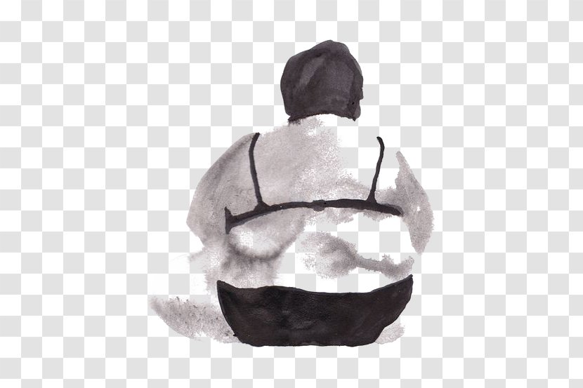 Woman Drawing - Fat Transparent PNG