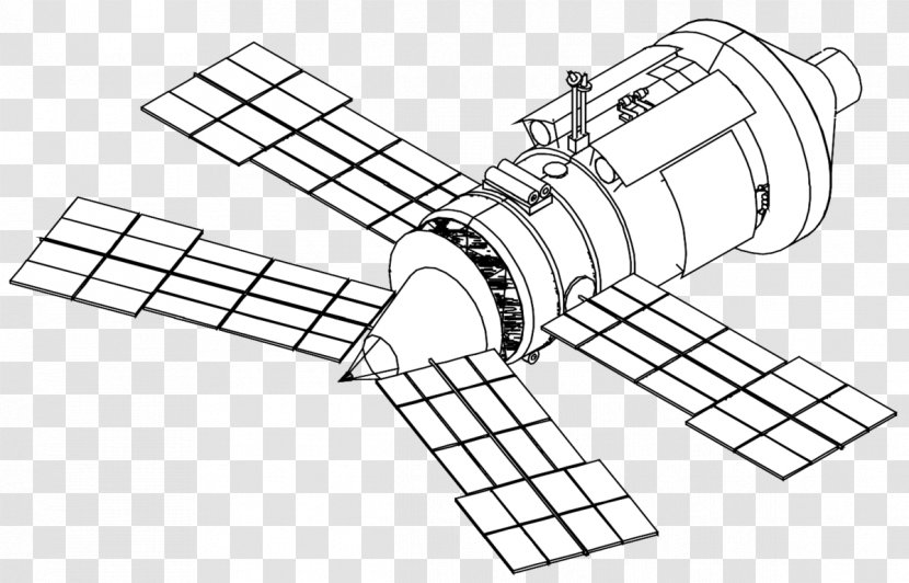 Shuttle–Mir Program Space Station Spektr Spacecraft - Watercolor - GNSS Transparent PNG