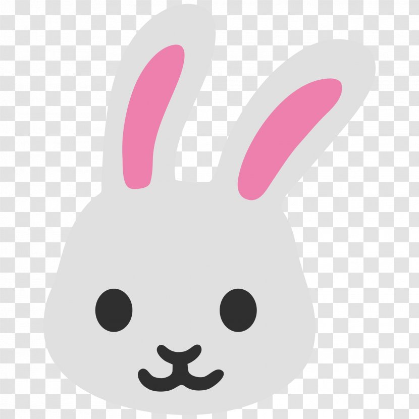Easter Bunny Emoji Rabbit Thepix - Nose Transparent PNG