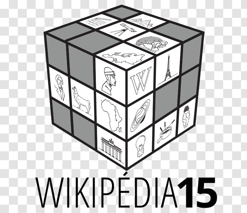 Rubik's Cube Wikipedia Gfycat 三阶魔方 - Black And White - Bottal Transparent PNG