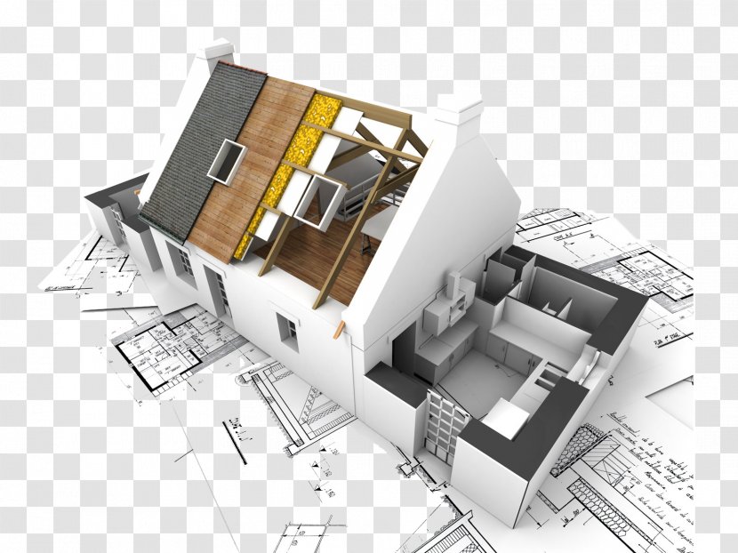 3D Computer Graphics Building Floor Plan - House Transparent PNG