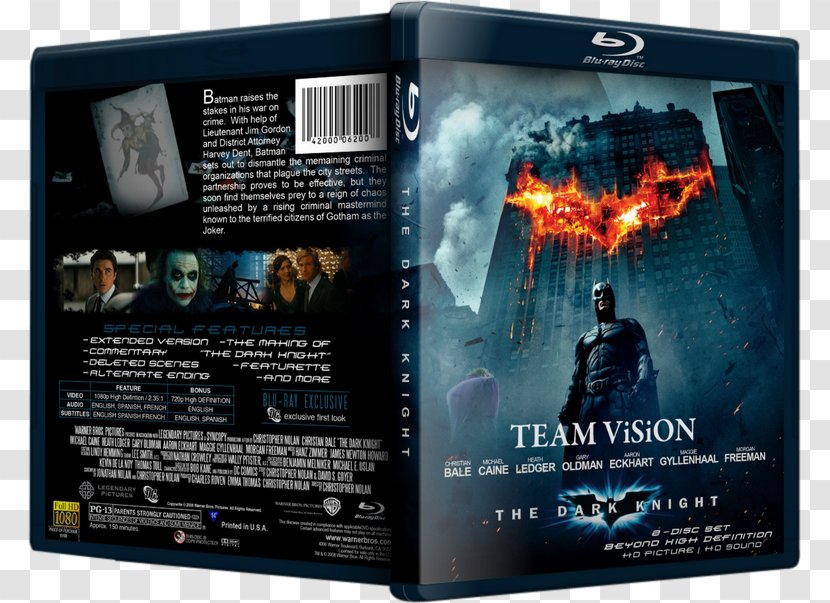Batman Joker Commissioner Gordon Two-Face The Dark Knight Trilogy - Dvd - Art Transparent PNG