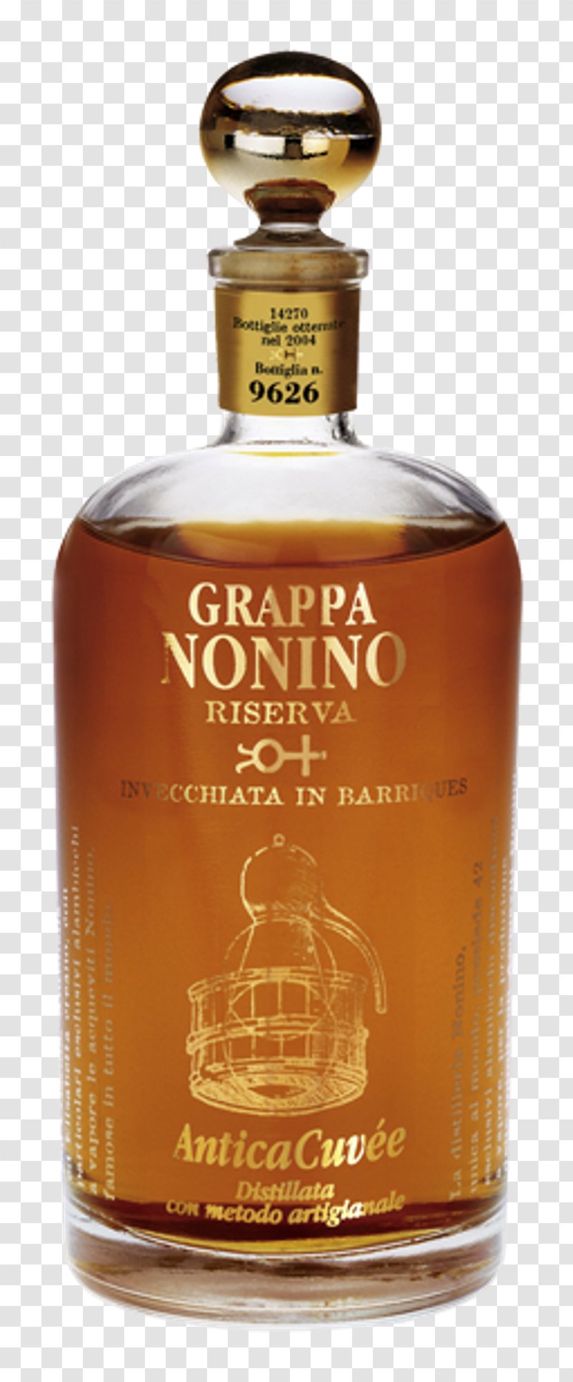 Nonino Grappa Liquor Wine - Lemon Liqueur Transparent PNG