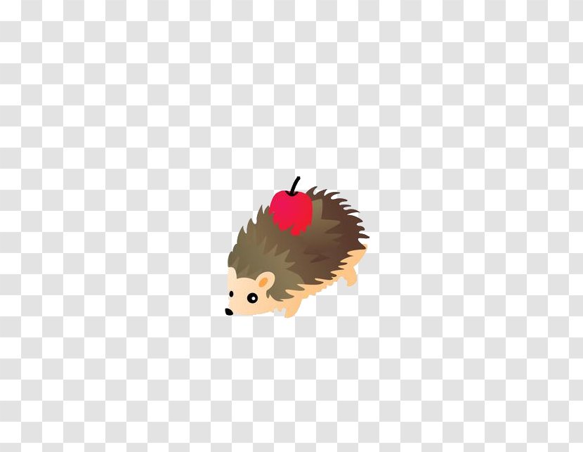 Hedgehog Cartoon Drawing - Art - Apple Back Transparent PNG