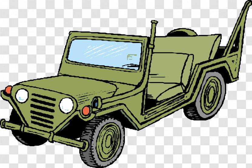 Car Jeep Military Vehicle - Off Road - Vector Material Transparent PNG