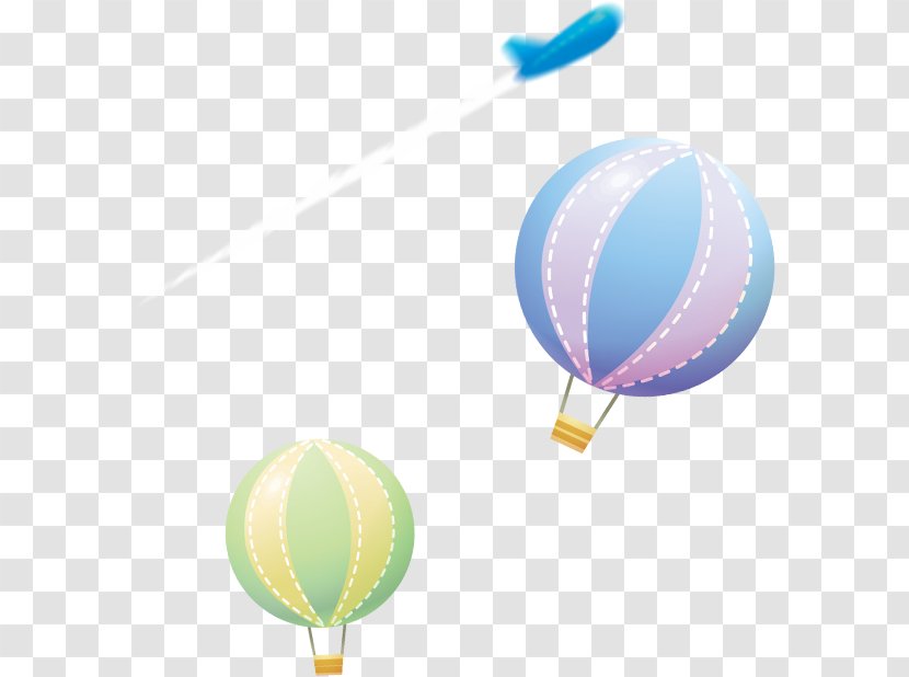 Airplane Illustration - Ball - Hot Air Balloon Transparent PNG