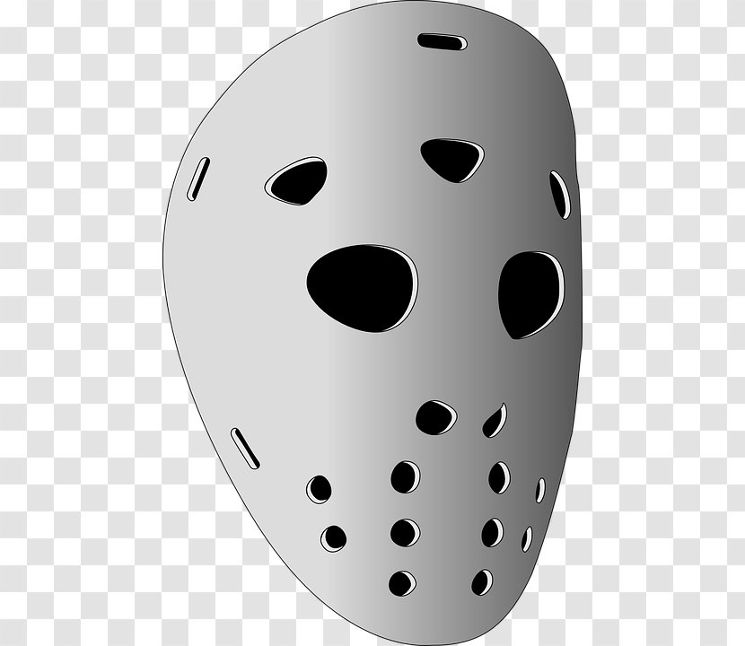 Jason Voorhees Goaltender Mask Ice Hockey Clip Art - Pixabay Transparent PNG