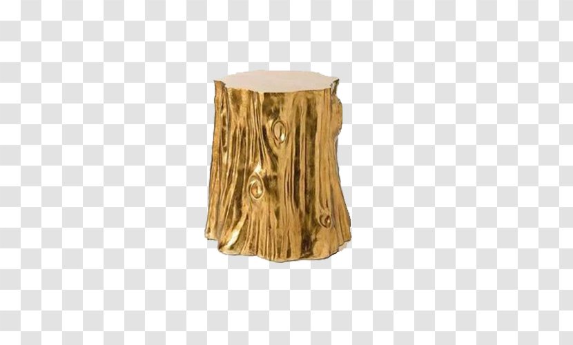Bedside Tables Tree Stump Coffee Trunk - Living Room - Golden Wood Stool Transparent PNG