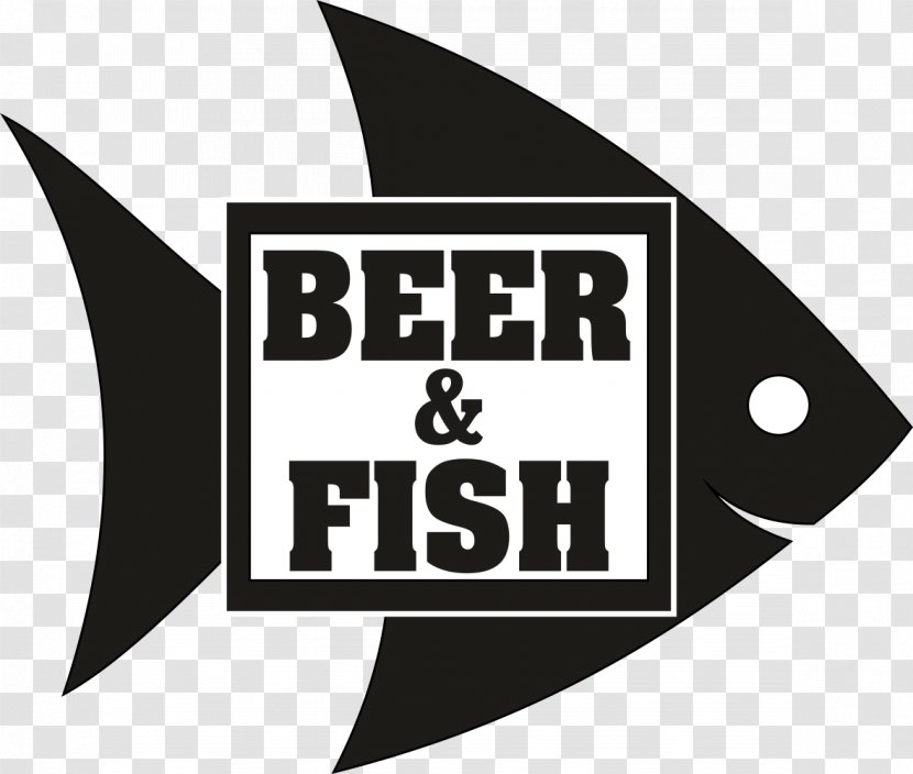 Beer Kvass Fish Logo Keg - Black And White Transparent PNG