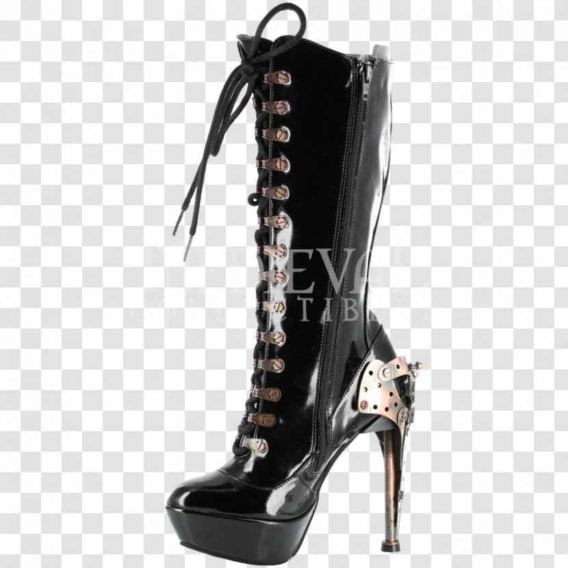 Knee-high Boot Steampunk Shoe Clothing - Punk Subculture Transparent PNG