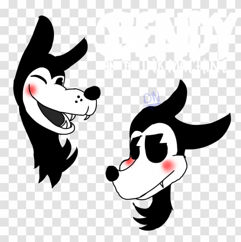 Dog Bendy And The Ink Machine Face Nose - Vertebrate Transparent PNG