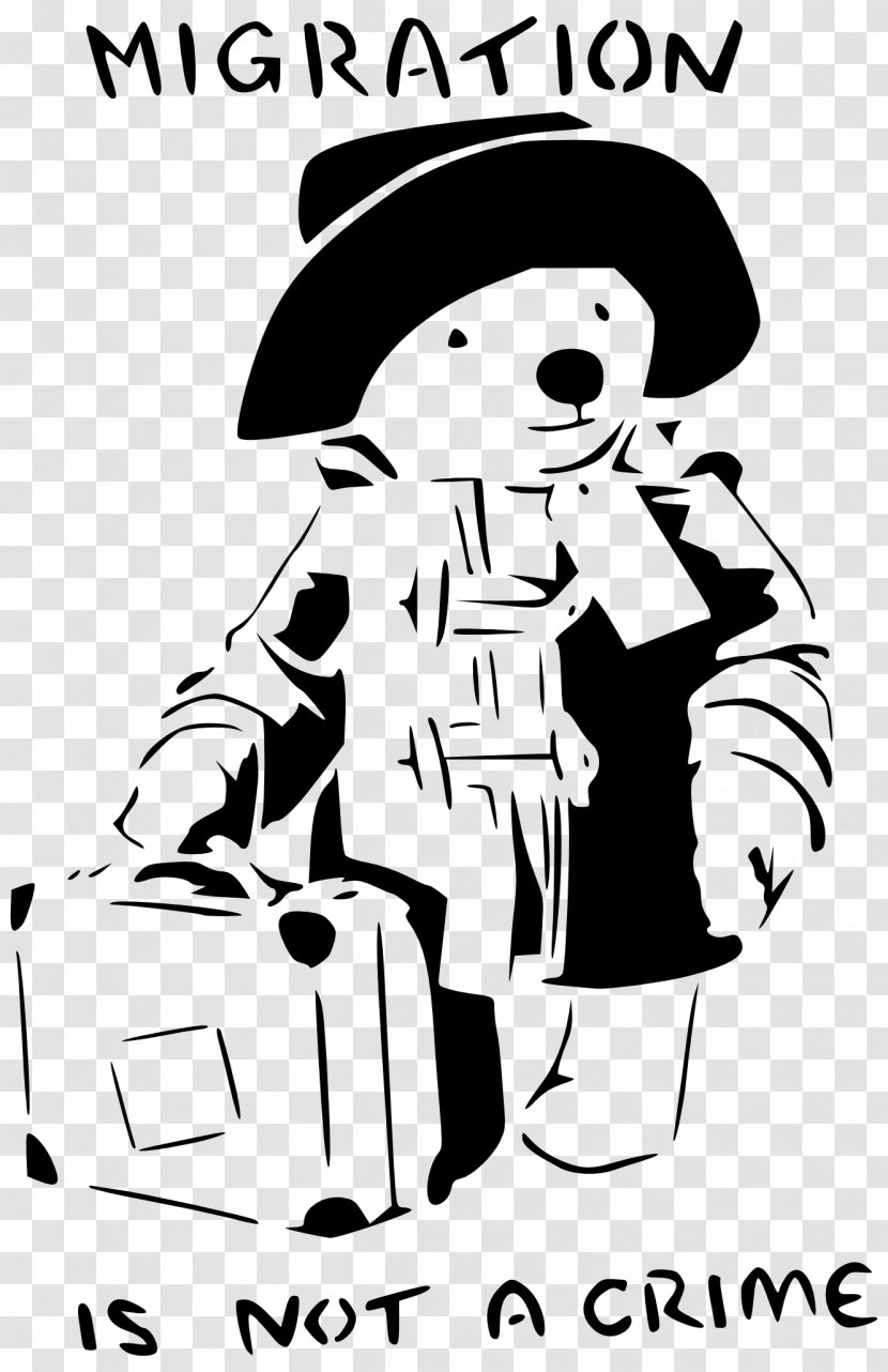 Crime Stencil Clip Art - Artwork - PaDDINGTON BEAR Transparent PNG