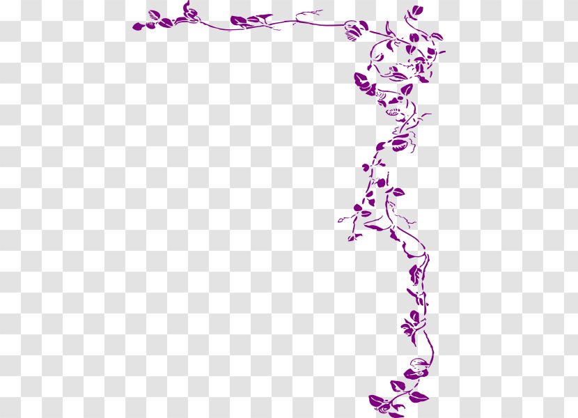 Borders And Frames Vine Clip Art - Scalable Vector Graphics - Purple Wedding Cliparts Transparent PNG