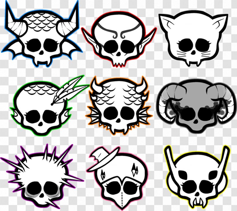 Clip Art Snout Cartoon Skull Monster High - Artwork Transparent PNG