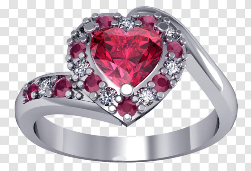 Wedding Ring Gemstone Jewellery Silver Transparent PNG