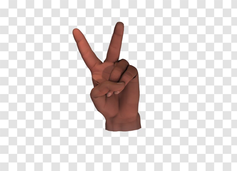 Hand Finger Peace Symbols V Sign Transparent PNG