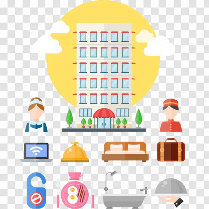 Hotel Euclidean Vector - Simple - Flat Element Icon Transparent PNG