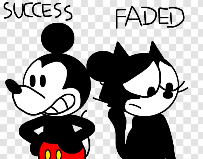Mickey Mouse Felix The Cat X-Mickey - Silhouette Transparent PNG