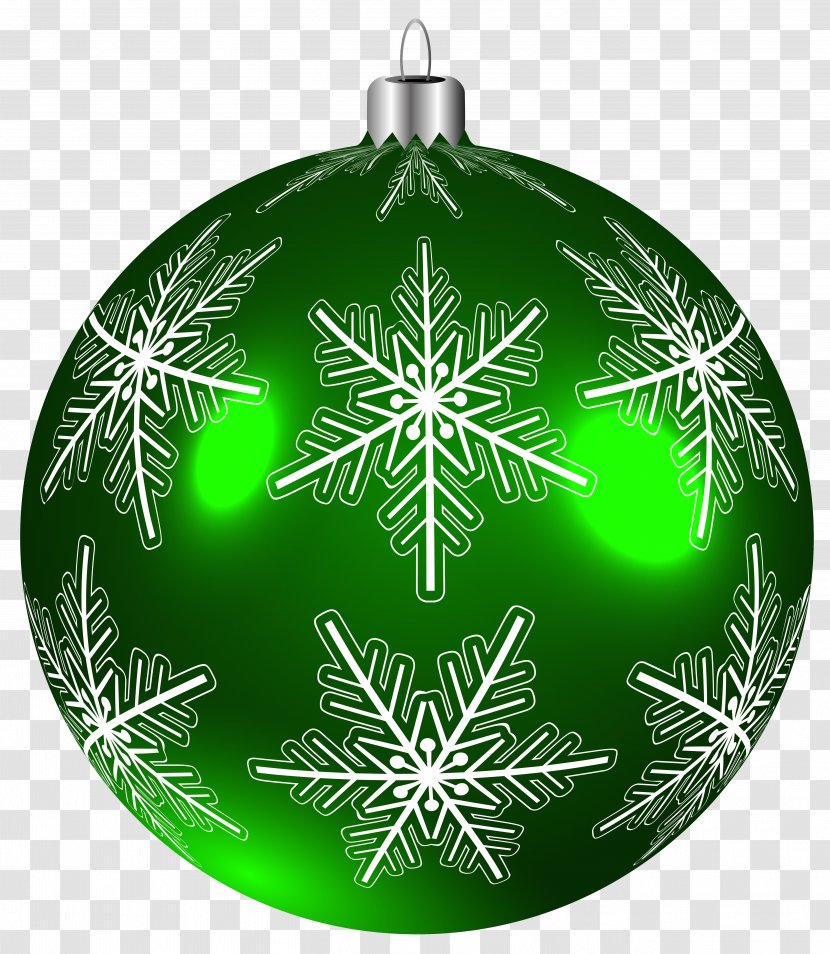 Christmas Ornament Clip Art - White - Beautiful Green Ball Clip-Art Image Transparent PNG