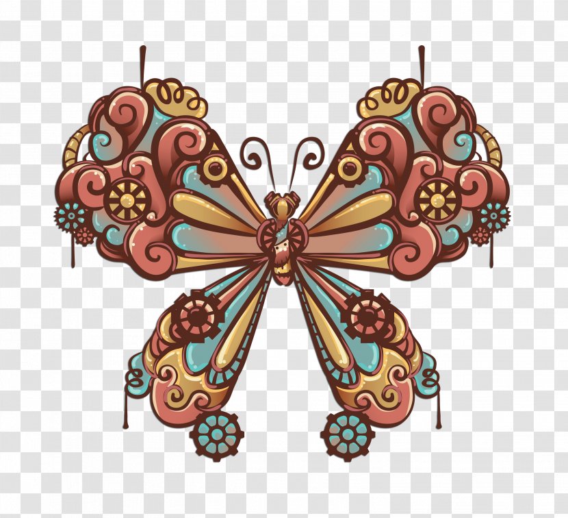 Butterfly Cartoon - Symmetry - Metal Transparent PNG