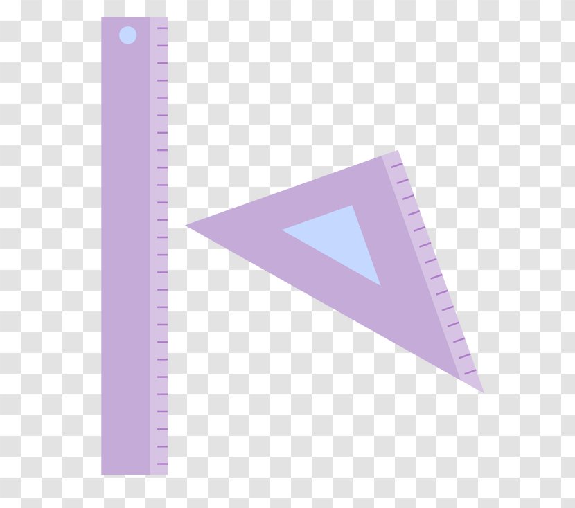 Angle Brand Purple - Triangle - Ruler Transparent PNG