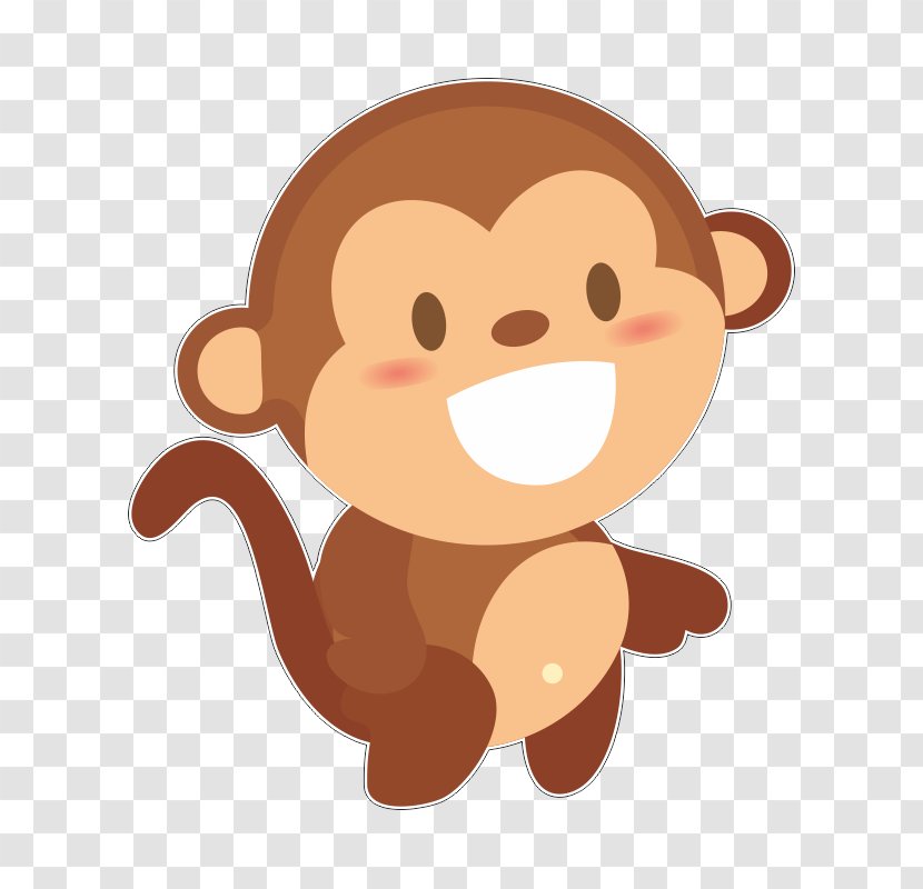 Monkey Mount Huaguo - Watercolor Transparent PNG