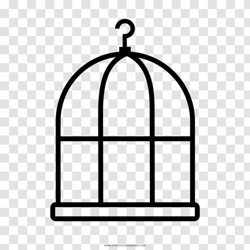 Cage Drawing Coloring Book Line Art - Area - One Colour Transparent PNG
