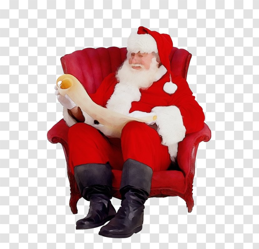 Santa Claus - Christmas Eve Sitting Transparent PNG