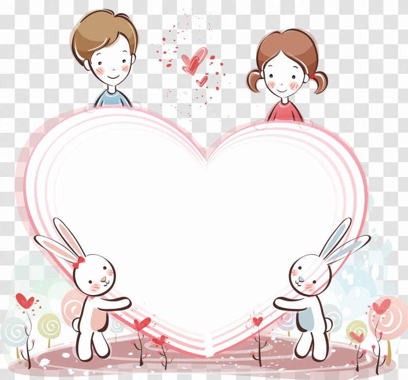 Valentine's Day Heart Love Laptop Wallpaper - Frame - Lover Transparent PNG