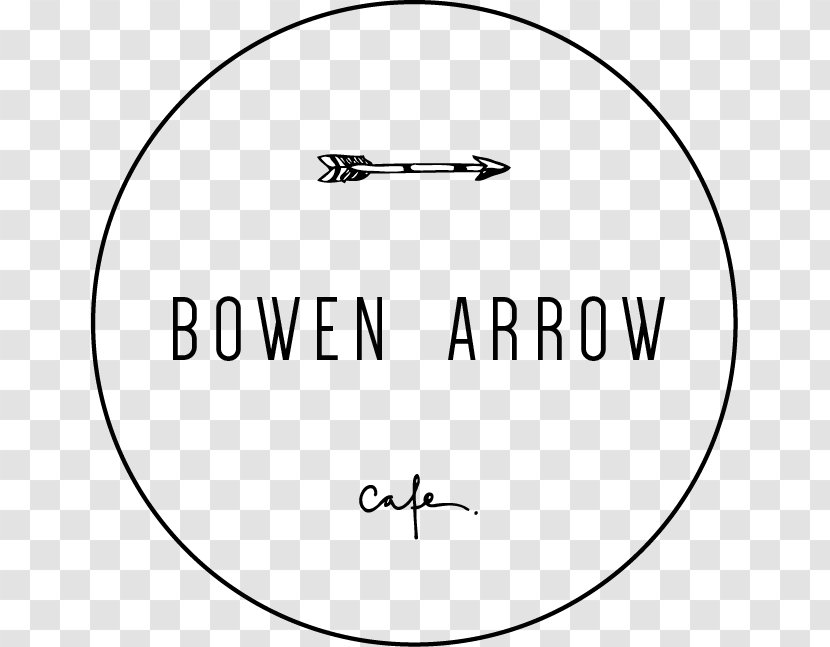 Bowen Arrow Cafe Coffee Brand MISS BLISS WHOLEFOODS KITCHEN - Monochrome Transparent PNG
